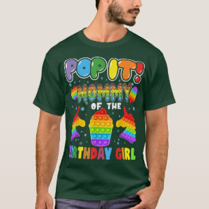 Camiseta Pop It Mommy of the Birthday Girl Fidget Kid Famil