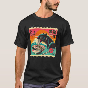 Camiseta Pop Japonês Mt. Fuji Selo Macarrão Panthé