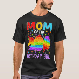 Camiseta Pop Mãe Da Família De Crianças De Aniversário