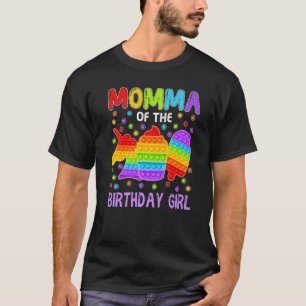 Camiseta Pop Mãe Da Filha Do Aniversário