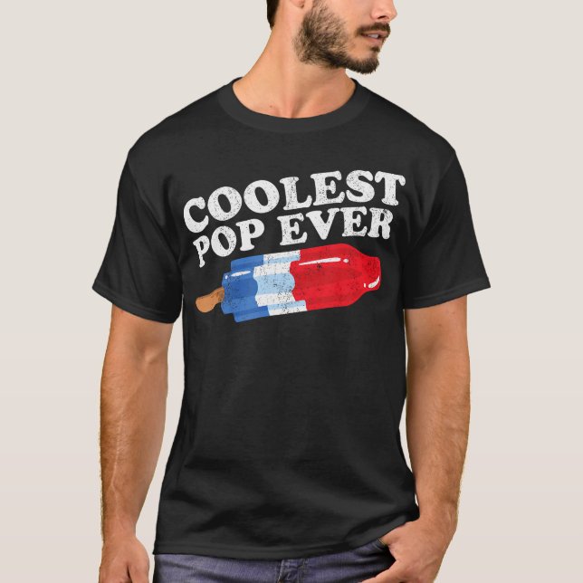 Camiseta Pop mais legal que nunca foi picolé Engraçado Pais (Frente)