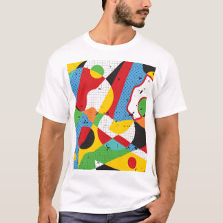 Camiseta Pop, Minimalismo vibrante.
