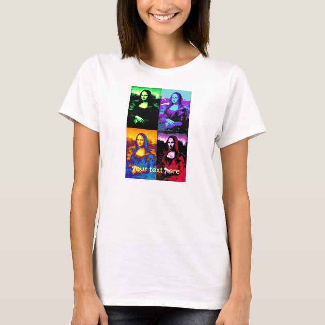 Camiseta pop mona lisa (Frente)