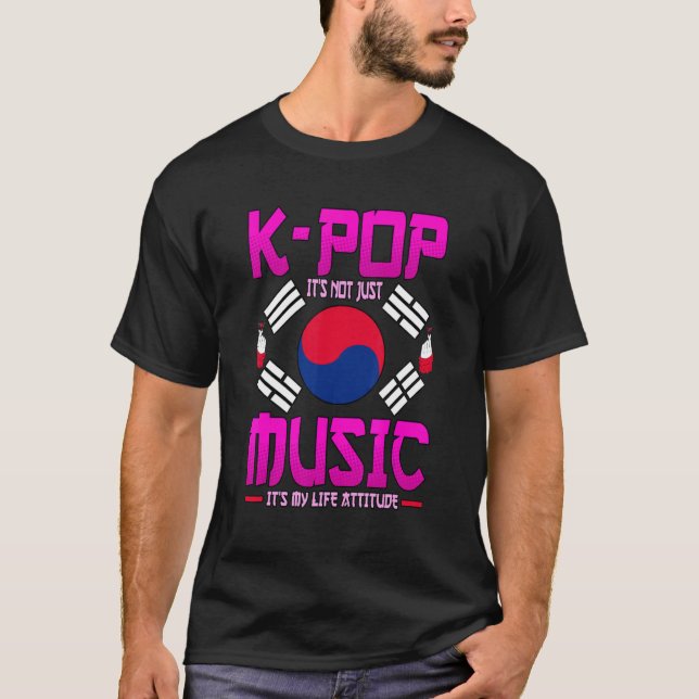 Camiseta Pop Music Kpop coreano (Frente)