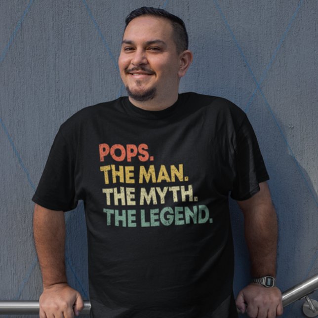 Camiseta Pop O Homem O Mito A Legenda Pai Papá (Criador carregado)