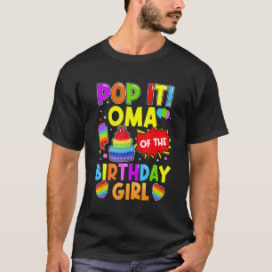 Camiseta Pop Oma Da Família De Crianças De Aniversário