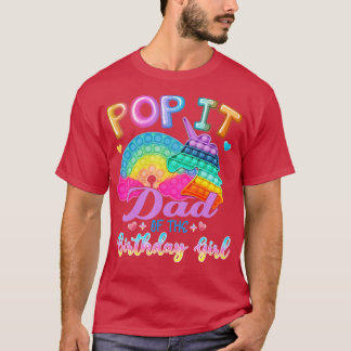 Camiseta Pop Pai da Família de Crianças de Aniversário