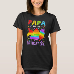 Camiseta Pop, Papá Da Família Birthday Girl Fidget Kids