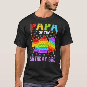 Camiseta Pop, Papá Da Família Birthday Girl Fidget Kids