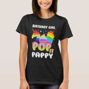 Camiseta Pop Pappy Da Rapariga De Aniversário "Unicorn Ice