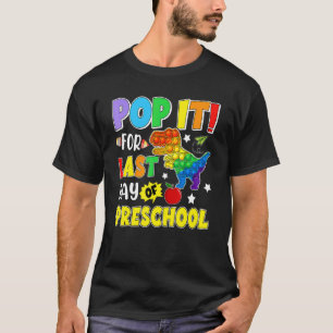 Camiseta Pop Para O Último Dia Da Escola De Pré-Escolas Din