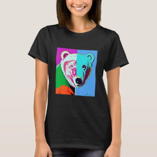 Camiseta Pop Polar Bear  Trendy Colorful Vintage Style Desi
