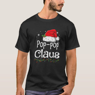 Camiseta Pop-Pop Claus Natal Família Pajama Correspondente