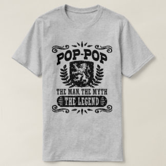 Camiseta Pop Pop do Homem O Mito A Lenda