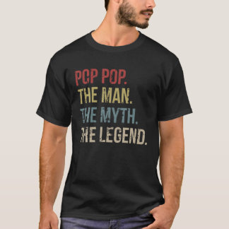 Camiseta Pop Pop do Homem O Mito A Lenda