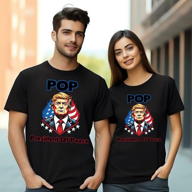 Camiseta POP - President of Peace Trump (Criador carregado)