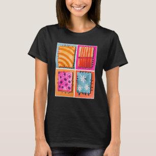Camiseta Pop Quiltro de costura com filtro de costura com f