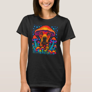 Camiseta Pop Rottweiler Cão Psicodélico