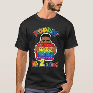 Camiseta pop segundo aniversário It Fidget Boy afro-americ