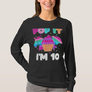 Camiseta Pop Sou 10 Garota Pop de aniversário Graphi