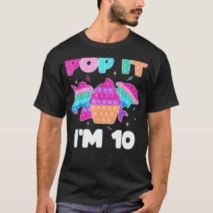 Camiseta Pop Sou 10 Garota Pop de aniversário Graphi