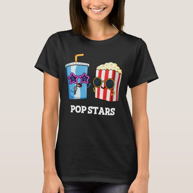 Camiseta Pop Stars Engraçado Invólucro Escuro BG (Frente)