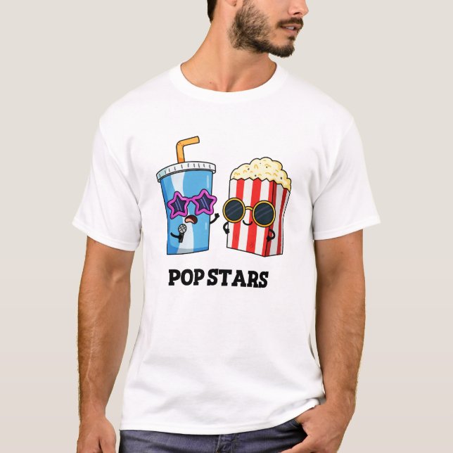 Camiseta Pop Stars Engraçado Snack Pun (Frente)