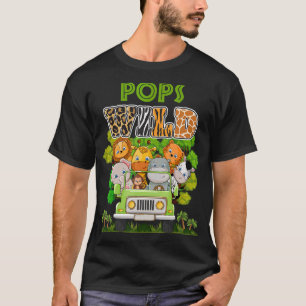 Camiseta Pop Tema de Zoológico Selvagem Selvagem M