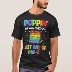 Camiseta Pop Ti Fidget Para O Último Dia Da Escola Pré Kids