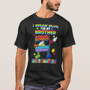 Camiseta Pop Ti Fidget Toy Dabbing Eu Visto Azul Para Meu I