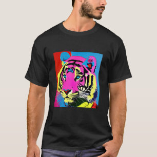 Camiseta Pop Tiger Divertido Trendência Gira Para Homens Mu