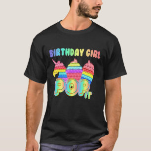 Camiseta Pop Unicorn It Birthday Girl Fidget Toy
