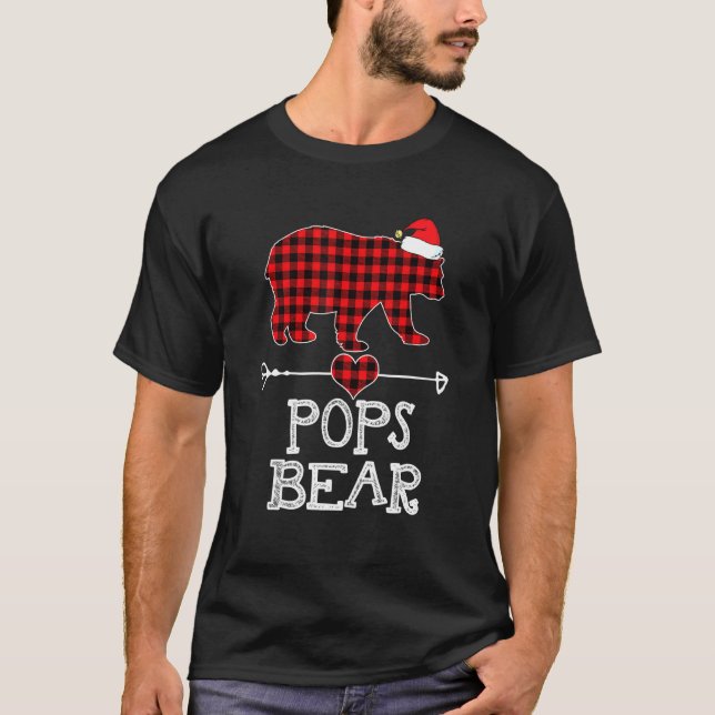Camiseta Pop Vermelhas Correspondendo Família Pajama (Frente)