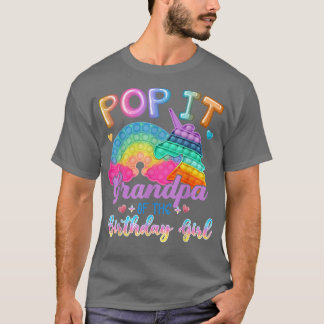 Camiseta Pop Vovô das Mães da Família Birthday Girl