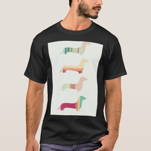 Camiseta Popart Dachshund Dog (Frente)