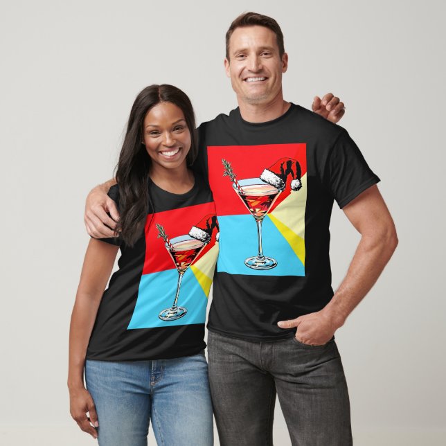 Camiseta PopArt Papais noeis Martini (Unissex)