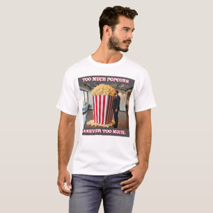 Camiseta Popcorn Anyone men T-shirt branca