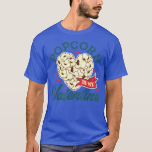 Camiseta Popcorn É Meu Namorados, Eu Adoro Snacks, Filme No