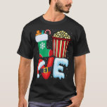 Camiseta Popcorn Lover - Pipoca Vestindo Santa Hat Christma<br><div class="desc">Popcorn Lover - Pipoca Vestindo Natal Hat Natal</div>