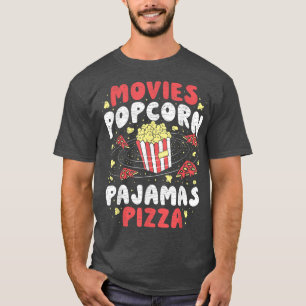 Camiseta Popcorn Lovers Movie Assistindo Noite