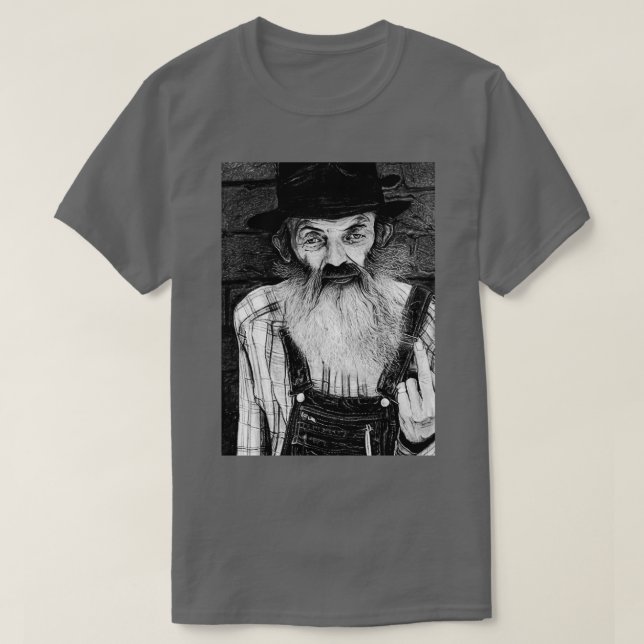 Camiseta Popcorn Sutton (Frente do Design)