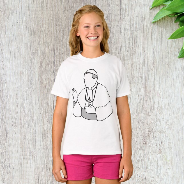 Camiseta Pope Girls T-Shirt (Criador carregado)