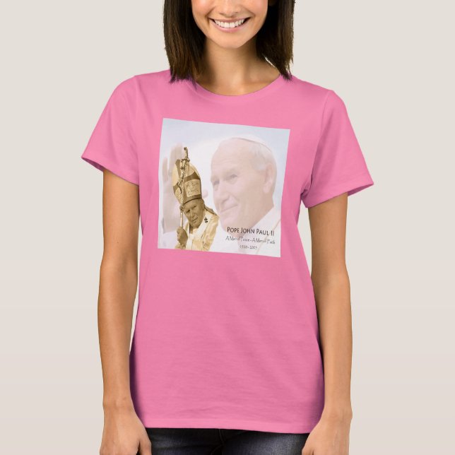 Camiseta Pope João Paulo II Collage T-Shirt (Frente)