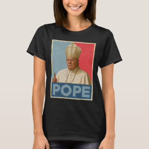 Camiseta Pope Trump Engraçado Presidente Trump Quer Ser O N