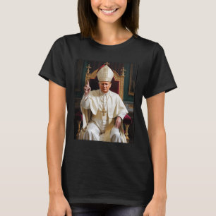 Camiseta Pope Trump Engraçado Presidente Trump Quer Ser O N