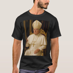 Camiseta Pope Trump Engraçado Vaticano Christian Retr