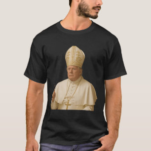 Camiseta Pope Trump Funny Trump Vaticano Christian Retro Ch