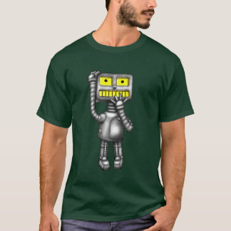 Camiseta PopFuzz o t-shirt preocupado robô