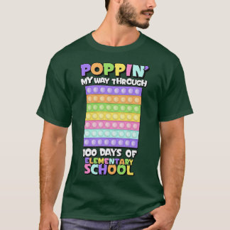 Camiseta Popit Pastel 100 Dias de Escola