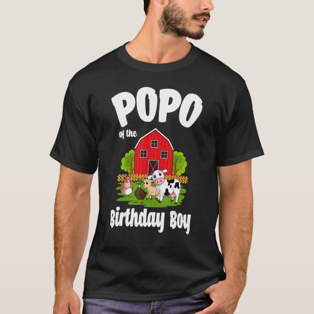 Camiseta Popo Da Festa De Besteira De Fazenda De Aniversári (Frente)